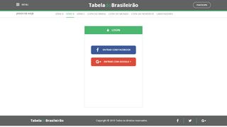
                            5. Login - Tabela do Brasileirão