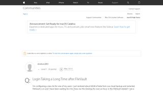 
                            1. Login Taking a Long Time after FileVault - Apple Community
