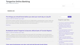 
                            9. Login | Tangerine Online Banking