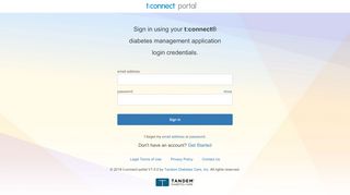 
                            2. Login - t:connect portal - Tandem Diabetes