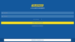 
                            4. Login - Telepass