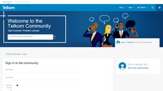 
                            6. Login - Telkom Community