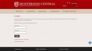 
                            3. Login - TEMPLATE: New Client Site (Custom) - Hunterdon Central ...