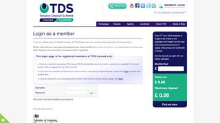 
                            5. Login | Tenancy Deposit Scheme