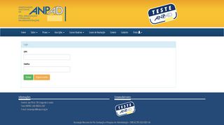 
                            8. Login - Teste ANPAD