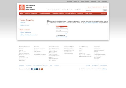 
                            1. Login - The American Institute of Architects