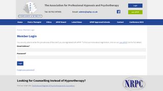 
                            6. Login | The Association for Professional Hypnosis and ...