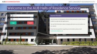 
                            8. Login - the AUB Halls of Residence Service - Arts University ...