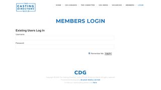 
                            1. Login - The CDG