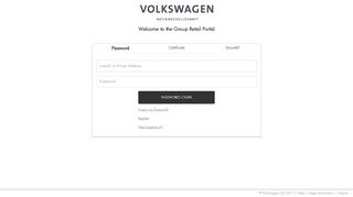 
                            1. Login - the Group Retail Portal - Volkswagen AG