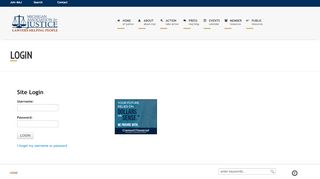 
                            9. Login - The Michigan Association for Justice