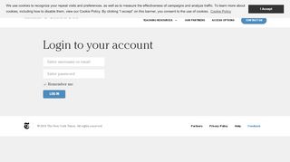 
                            7. Login ? The New York Times in Education