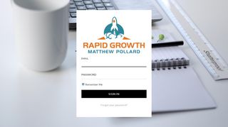 
                            1. Login - The Rapid Growth Academy