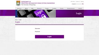 
                            5. Login - The University of Hong Kong - Department …