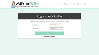 
                            9. Login - The Warrior Wife