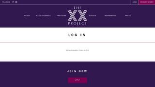 
                            4. Login - The XX Project