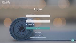 
                            10. Login - The Yoga Collective