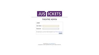 
                            3. LOGIN - theatreadmin.justickets.co