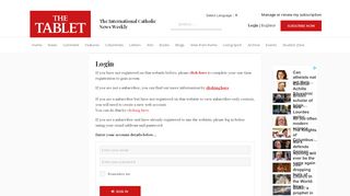 
                            5. Login - thetablet.co.uk