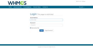 
                            3. Login This page is restricted - Client Area - KartRocket