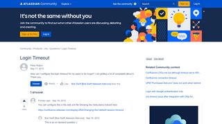 
                            4. Login Timeout - Atlassian Community