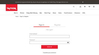 
                            10. Login - TK Maxx