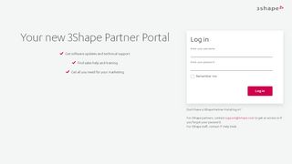 
                            3. Login to 3Shape Partner Portal - 3Shape Partner Portal