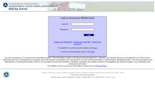 
                            1. Login to Access the FMCSA Portal - FMCSA Login