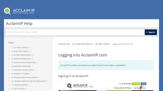 
                            4. Login to AcclaimIP