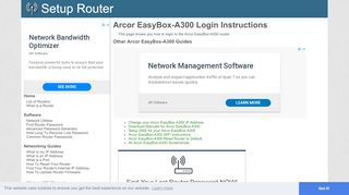 
                            4. Login to Arcor EasyBox-A300 Router - SetupRouter