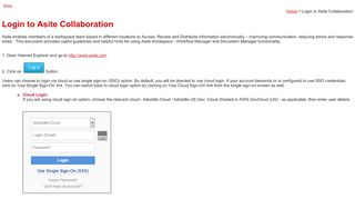 
                            6. Login to Asite Collaboration