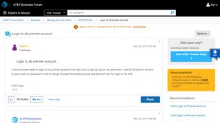 
                            5. Login to att premier account - AT&T Community
