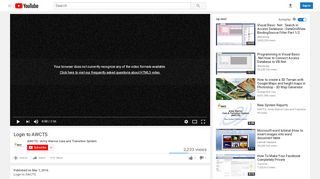 
                            1. Login to AWCTS - YouTube