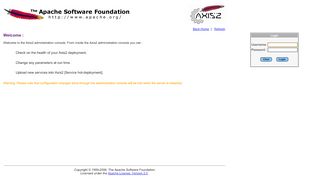 
                            3. Login to Axis2 :: Administration page - …