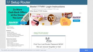 
                            4. Login to Beetel 777VR1 Router - SetupRouter