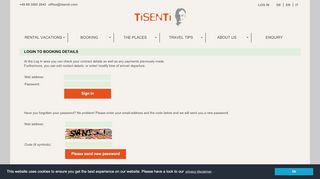 
                            2. Login to booking details - TiSENTi