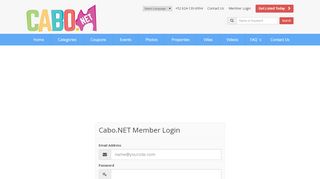 
                            3. Login to Cabo's Directory Membership Area