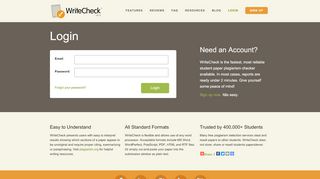 
                            7. Login to check essays for plagiarism | WriteCheck
