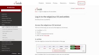 
                            2. Login to edgeLinux OS and antlets - antsle Docs