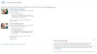 
                            5. Login to Edit Your Profiile - Cisco Systems
