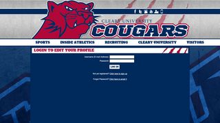 
                            8. Login to edit your Profile - Cleary University