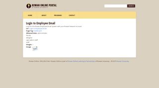 
                            8. Login to Employee Email | Rowan Online