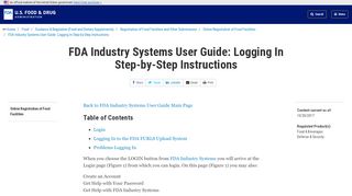 
                            2. Login to FDA Industry Systems