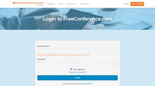 
                            2. Login to FreeConference.com | Free Web …