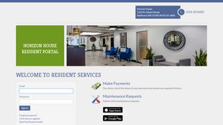 
                            7. Login to Horizon House Resident Services | Horizon House - RENTCafe