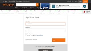 
                            9. Login to HotCopper - ASX Share Prices, Stock …