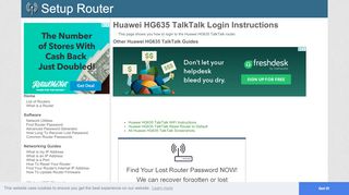 
                            4. Login to Huawei HG635 TalkTalk Router - SetupRouter