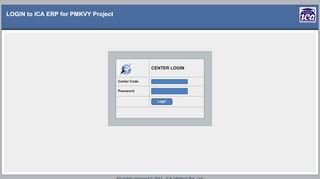 
                            4. LOGIN to ICA ERP for PMKVY Project - icapmkvy.in