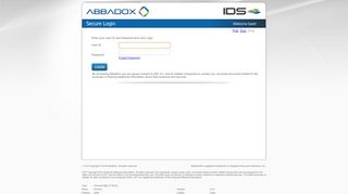 
                            4. Login to IDS / AbbaDox - Physicians Portal