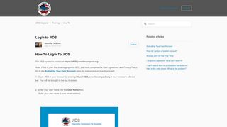 
                            2. Login to JIDS – JIDS Helpdesk